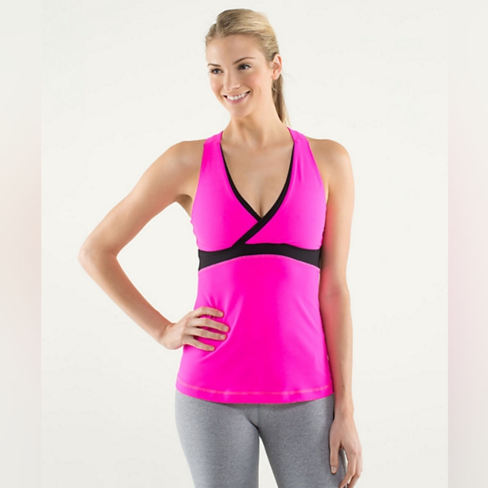 Lululemon Deep V Athletic Mesh Tank